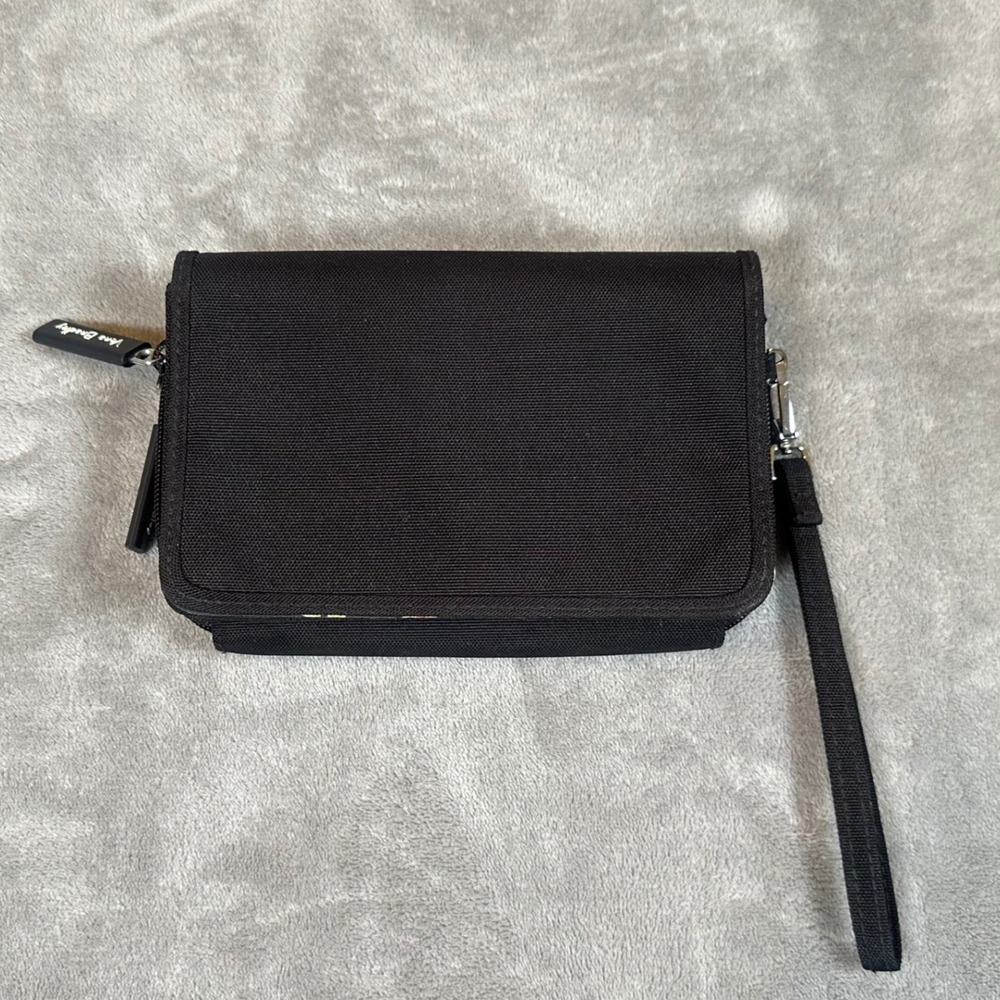 Vera Bradley RFID All In Wristlet Black Performance Twill Floral